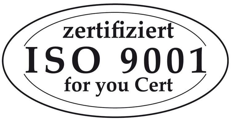 Zertifikat_9001 Qualität Zertifizierung 9001